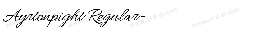 Ayrtonpight Regular字体转换 Ayrtonpight Regular字体转换